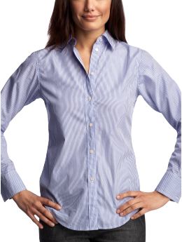 GAP Striped fitted shirt