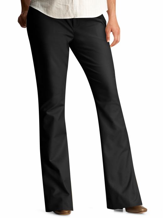GapMaternity: Demi panel modern trousers - black