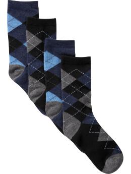 Blue Argyle Socks