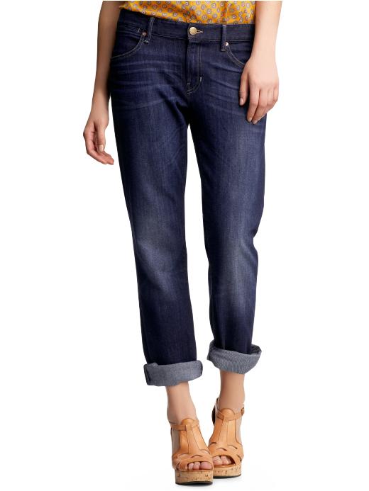 Gap Boyfriend Jeans (Faded Dark Wash)