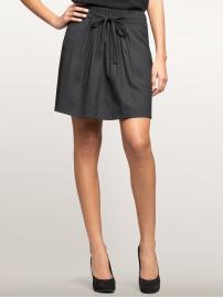 pleated gray skirt, gap