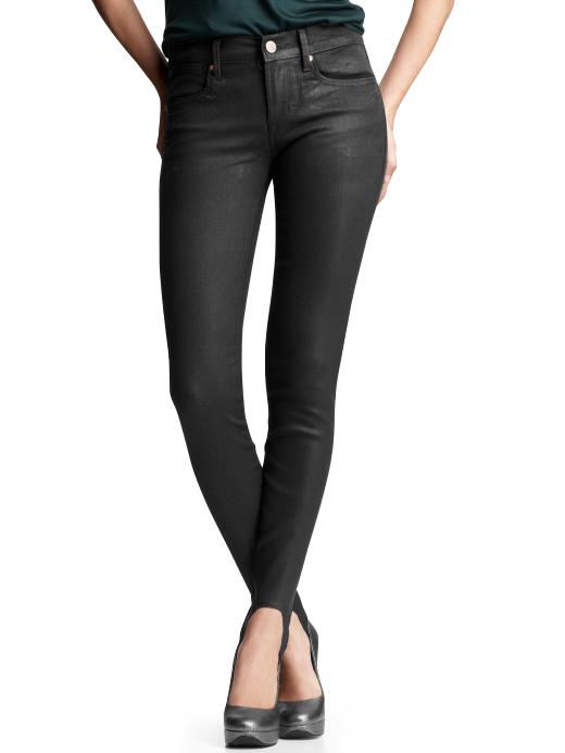 Gap Denim Leggings (Coated Black Wash)