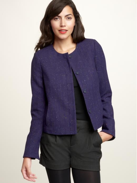 Gap Herringbone Collarless Jacket