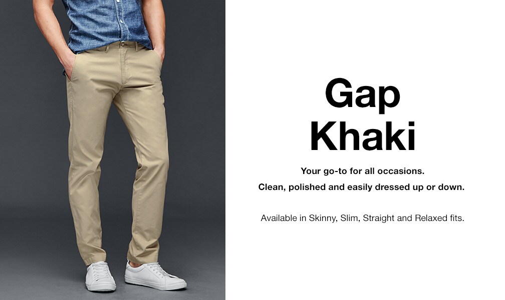 gap khaki chinos