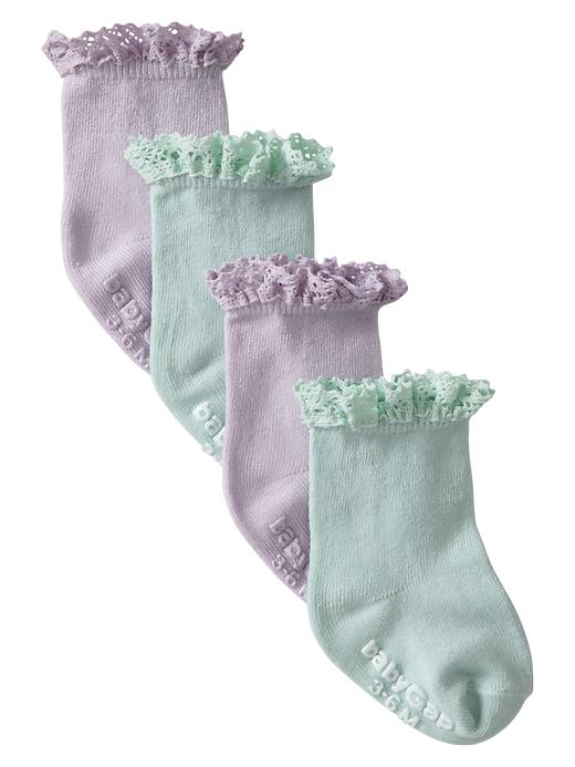 Gap Crochet Trim Socks 2 Pack - classic lavender