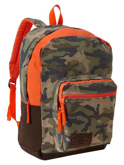 Gap Senior Colorblock Backpack - olive camo