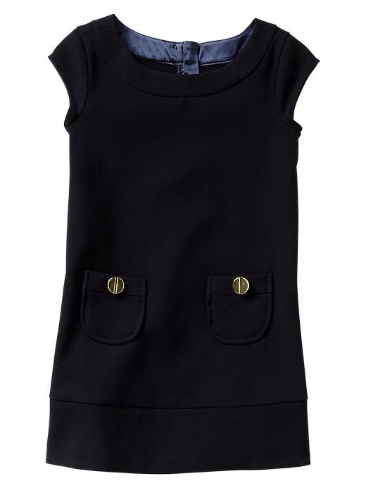 Gap Pocket Shift Dress - deep true navy