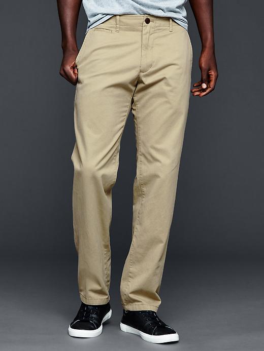 gap lived in straight khaki