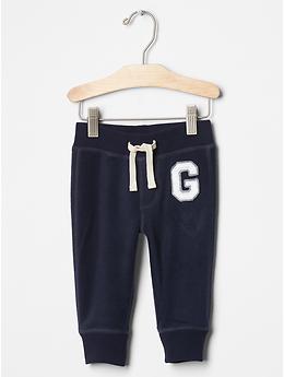 gap logo fleece pants