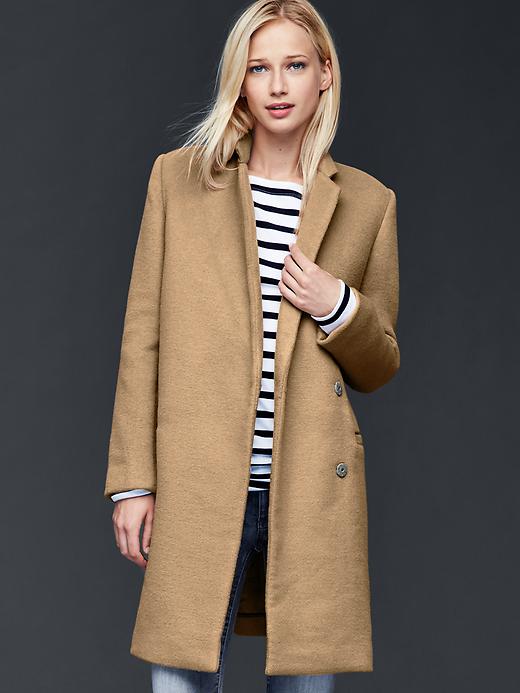 gap camel wool coat