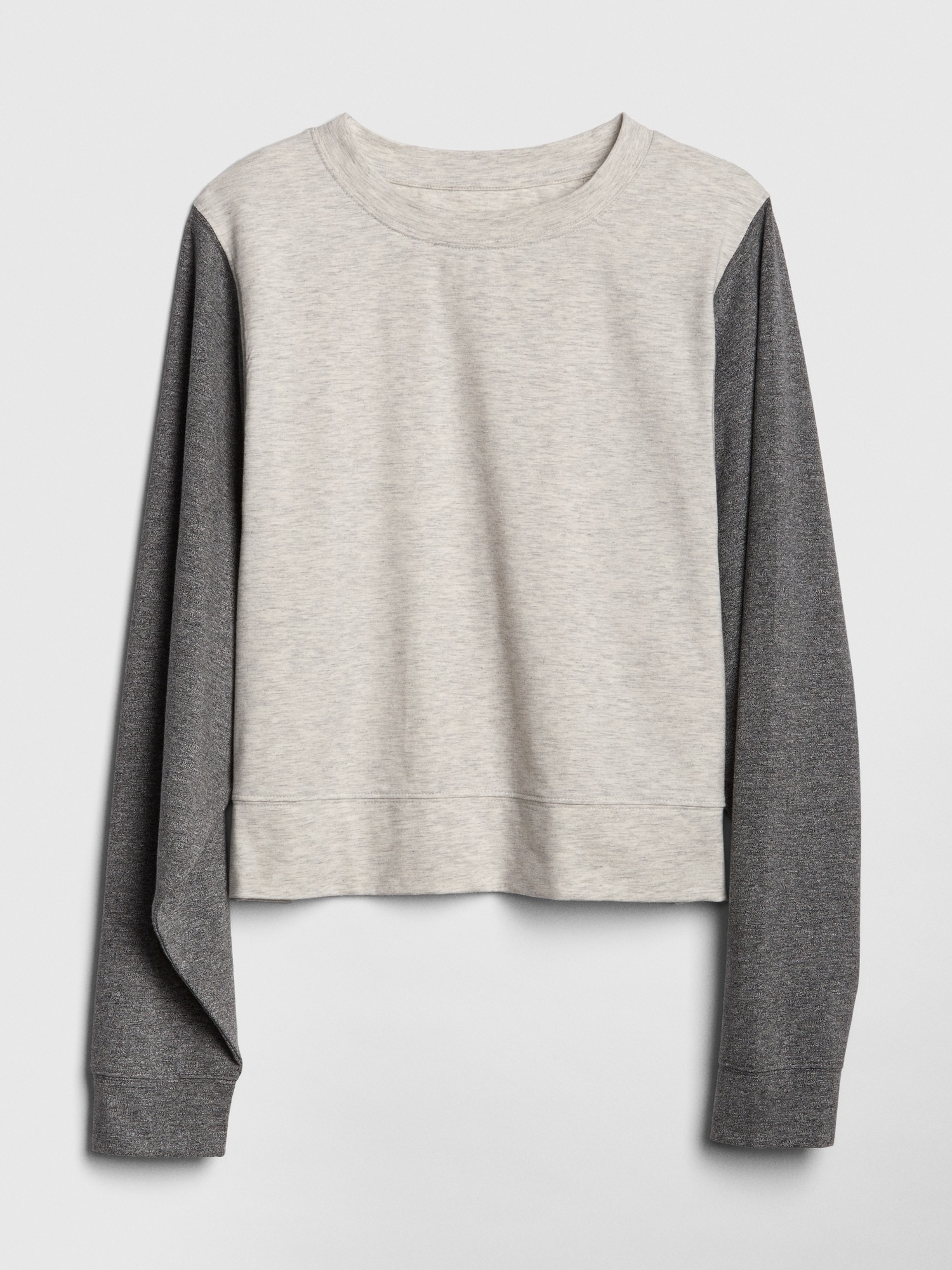 Crop Colorblock Pullover Sweatshirt Gap