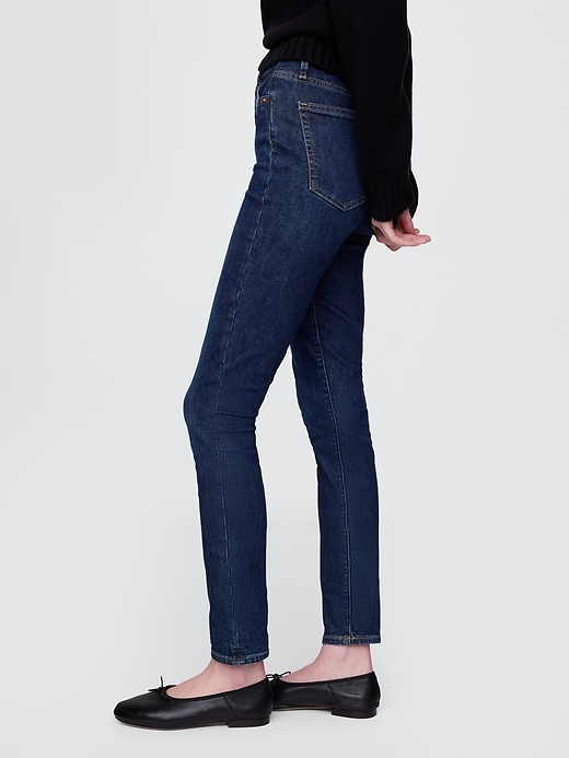 Image number 3 showing, High Rise True Skinny Jeans