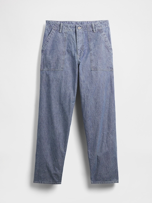 Image number 6 showing, Heavyweight Chambray Baggy Trouser Jeans