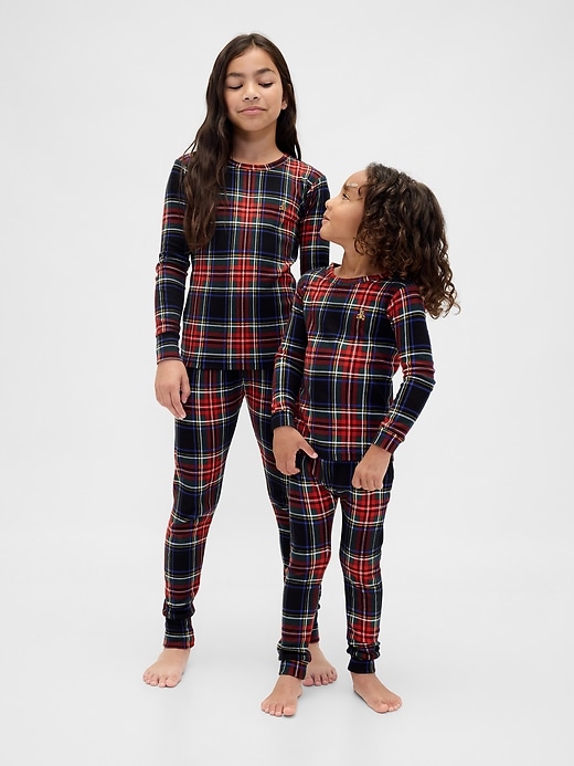 Kids & Baby Organic Brushed Cotton Holiday PJ Set
