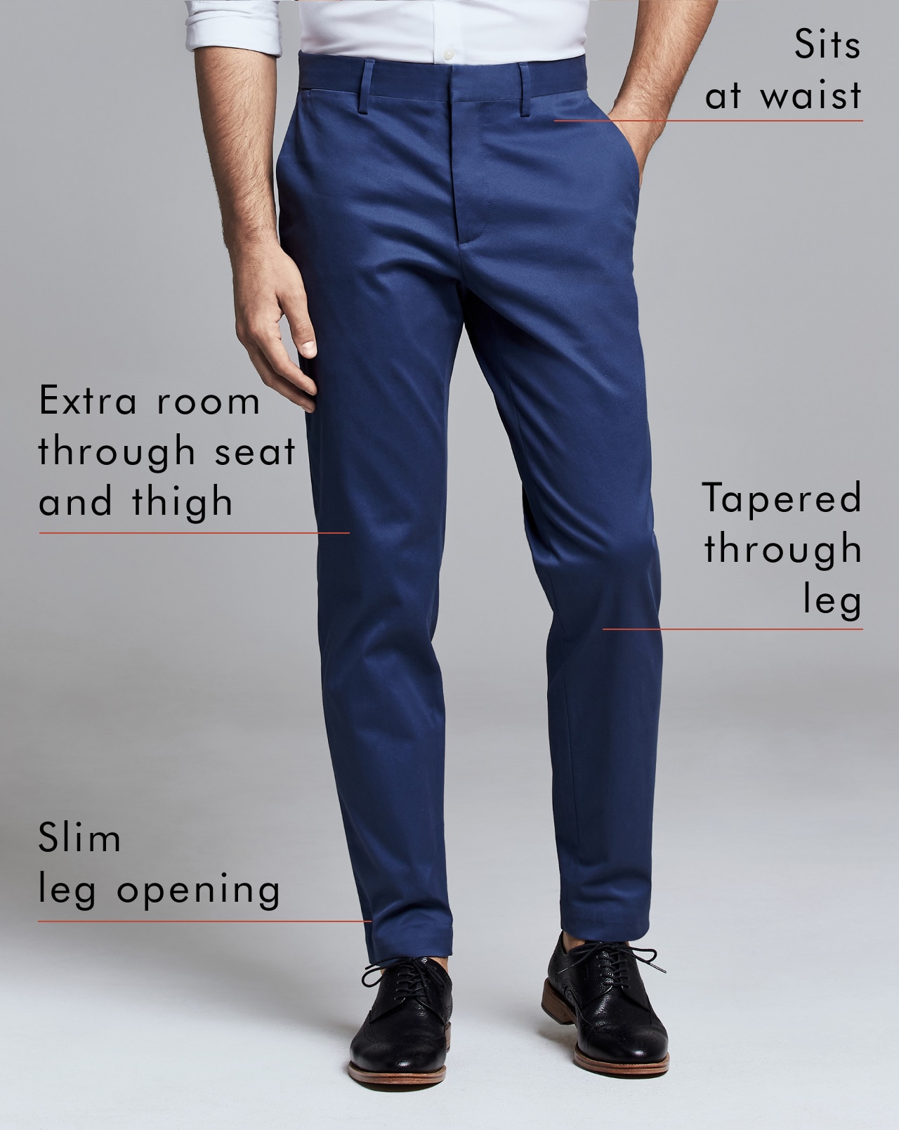 mason fit pant front