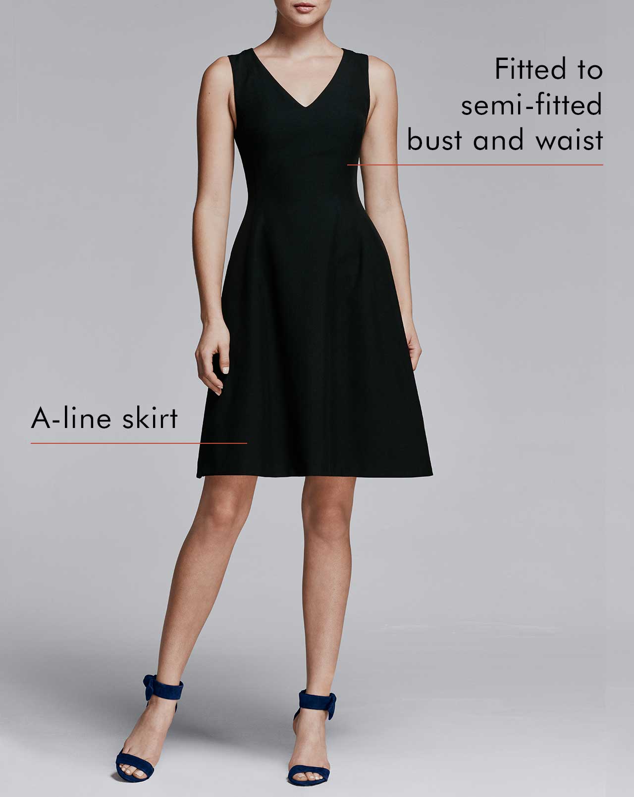 fit and flare dress front