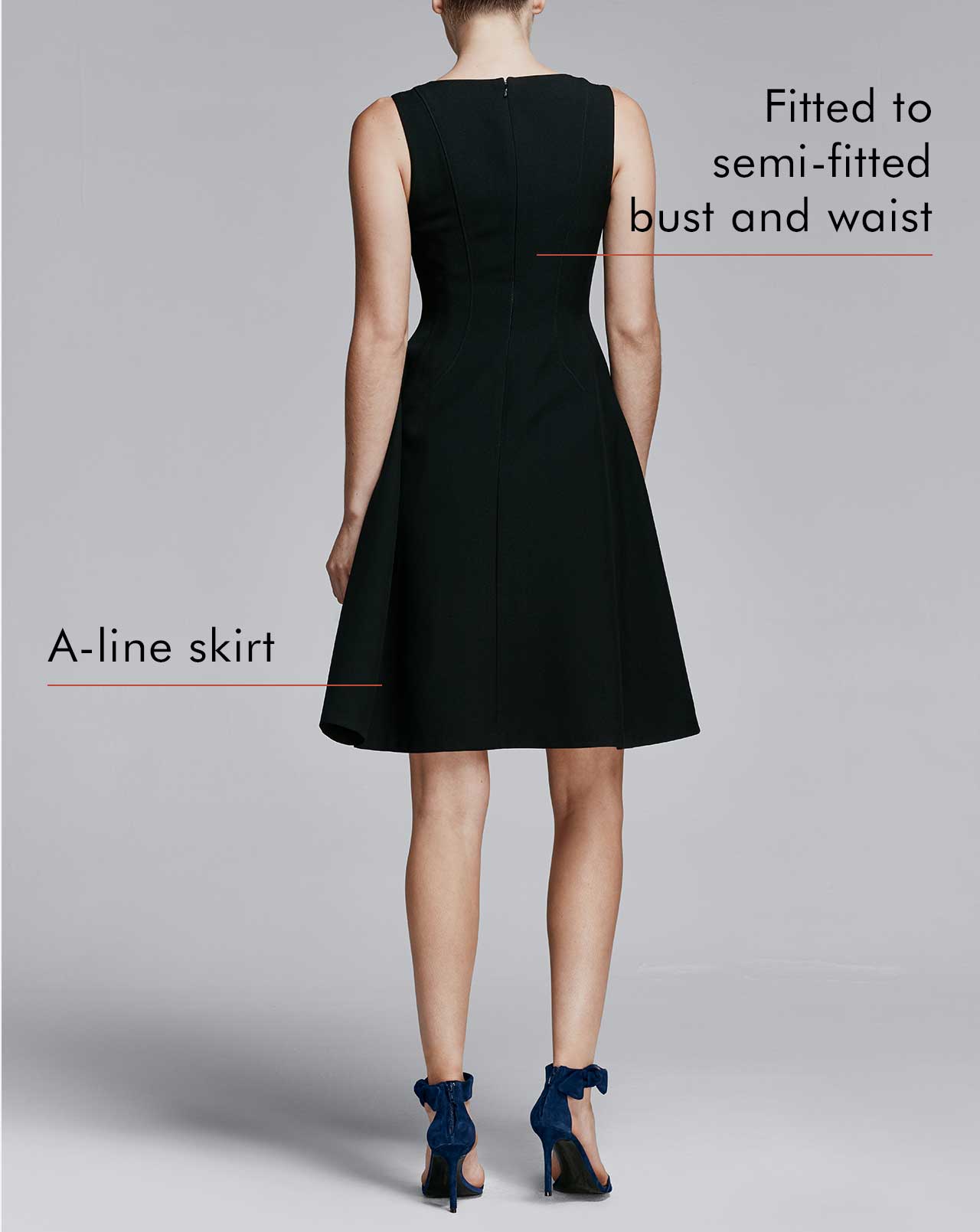 fit and flare dress side