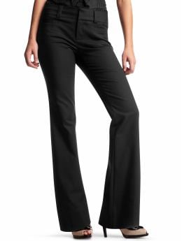 Women: Curvy welt-pocket pants - black by Melissa Hawkins