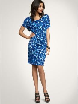 Gap Impressionist print draped dress 