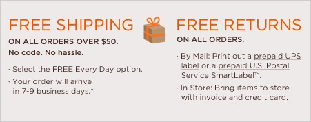 FREE Shipping On Orders Over $ 150. / FREE Overnight Delivery Over $ 250.