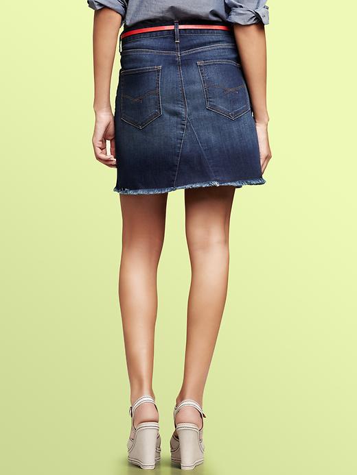 Image number 2 showing, 1969 denim A-line skirt