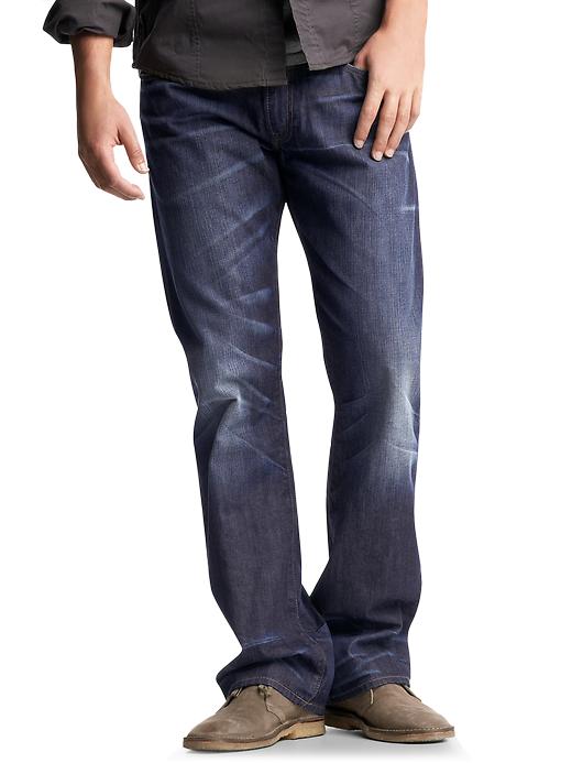 View large product image 1 of 1. 1969 boot fit jeans (dark star indigo wash)