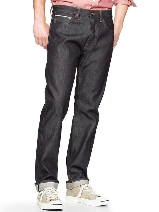 Image number 1 showing, 1969 selvage original fit jeans (raw indigo)