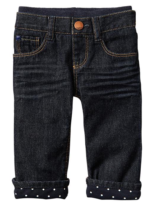 Image number 1 showing, Lined pull-on boot cut jeans