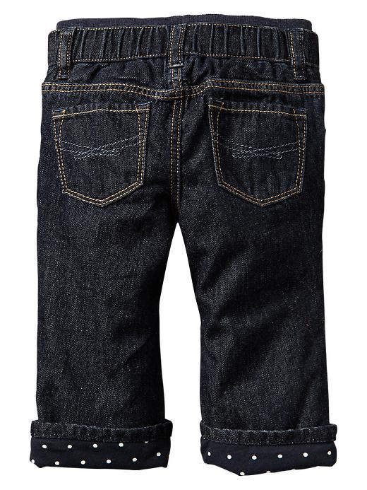 Image number 2 showing, Lined pull-on boot cut jeans