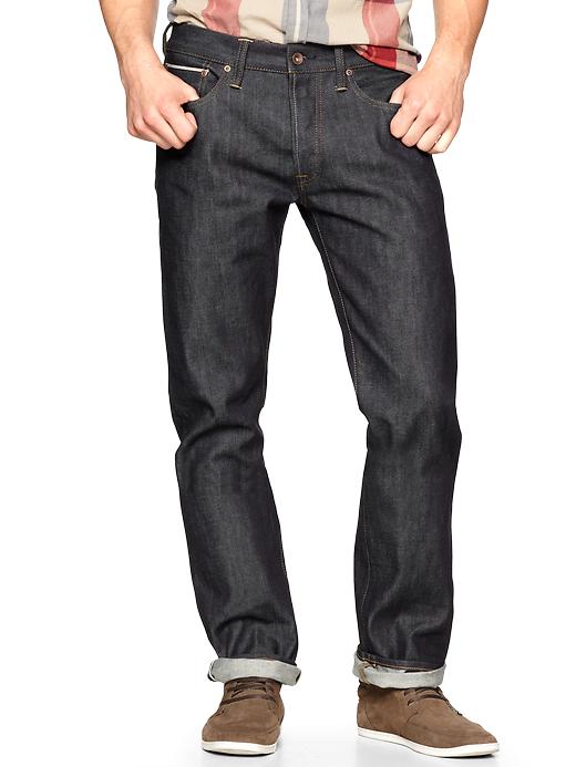 Image number 1 showing, 1969 straight fit jeans (raw indigo selvedge)