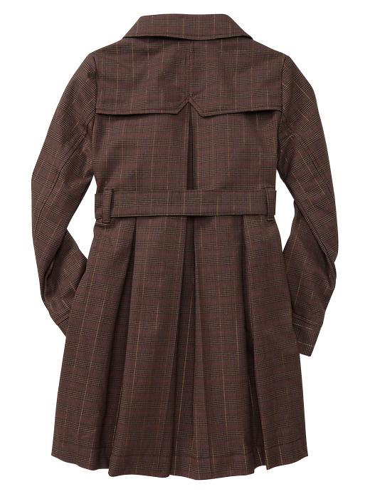 Image number 2 showing, Plaid trench coat