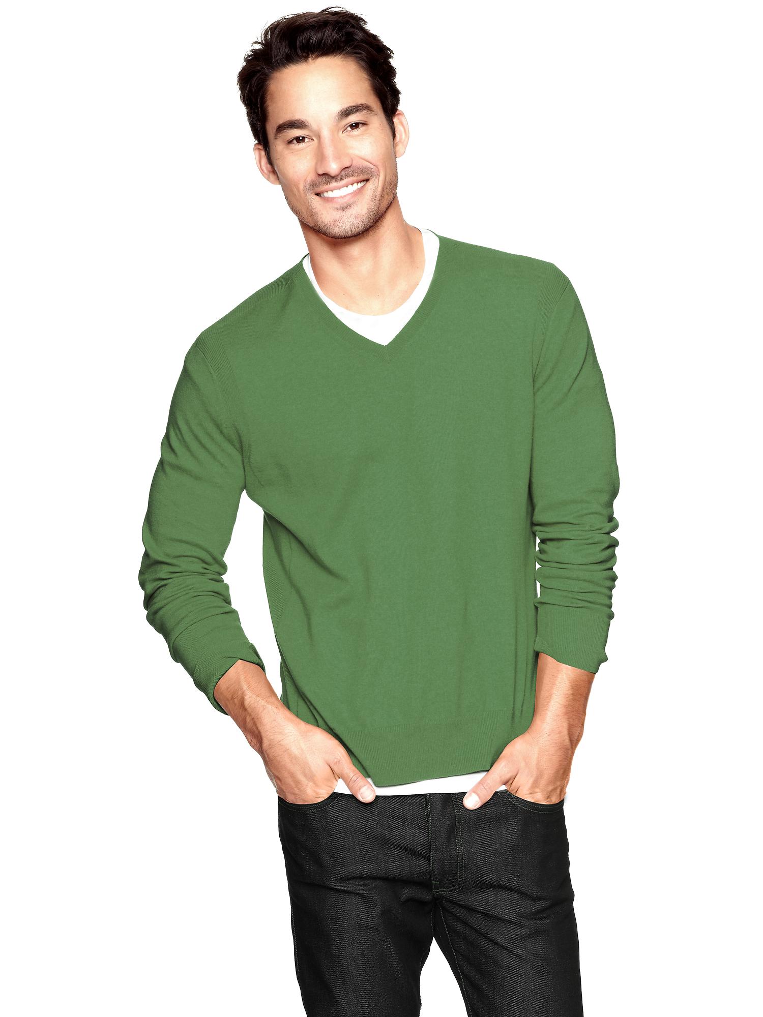 Cotton V-neck sweater | Gap