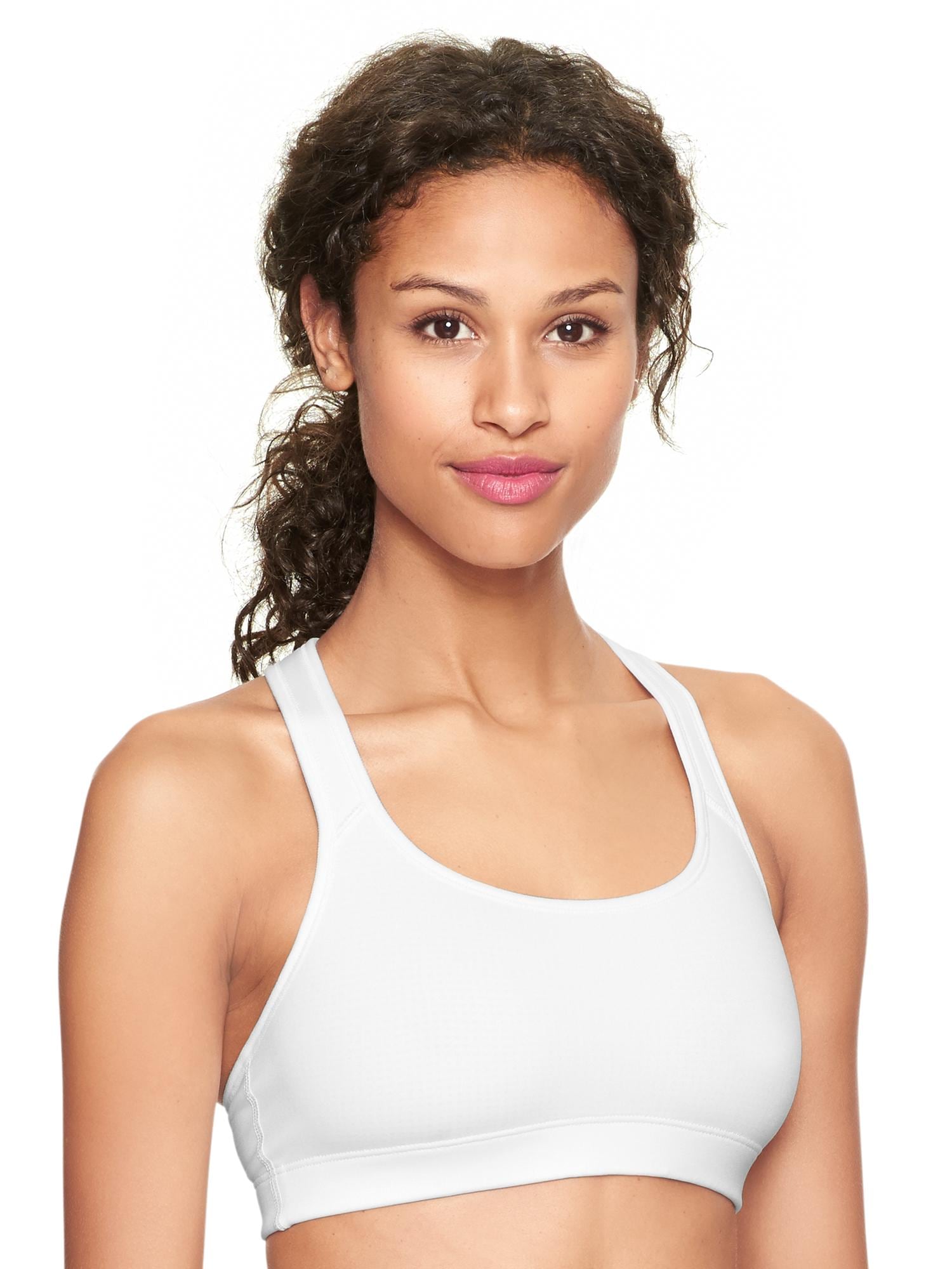 Buy GAP Women Women White Medium Impact T-Back Sports Bra 