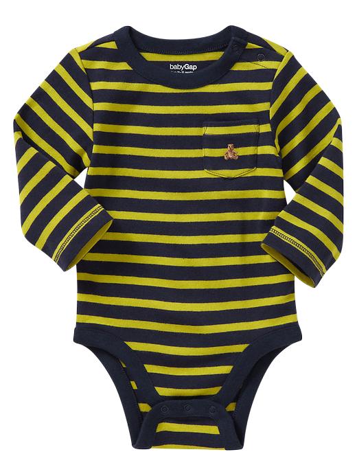 View large product image 1 of 1. Striped bodysuit