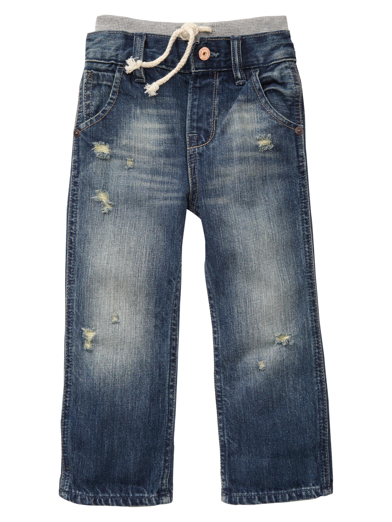 Original fit knit waist jeans (faded medium wash) | Gap