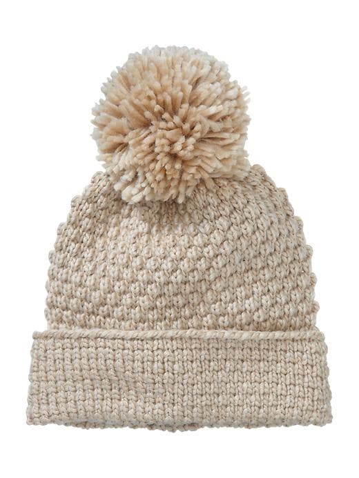 View large product image 1 of 1. Moss stitch hat