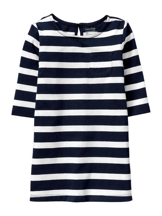 View large product image 1 of 1. Striped T-shirt dress