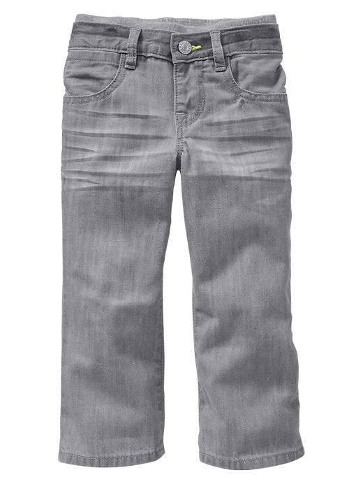 View large product image 1 of 1. First five-pocket jeans (gray wash)