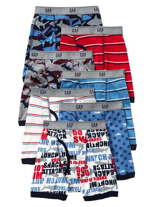 View large product image 1 of 1. Shark boxer briefs (7-pack)