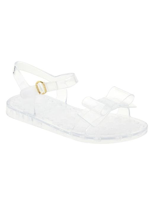 Image number 1 showing, Bow jelly sandals