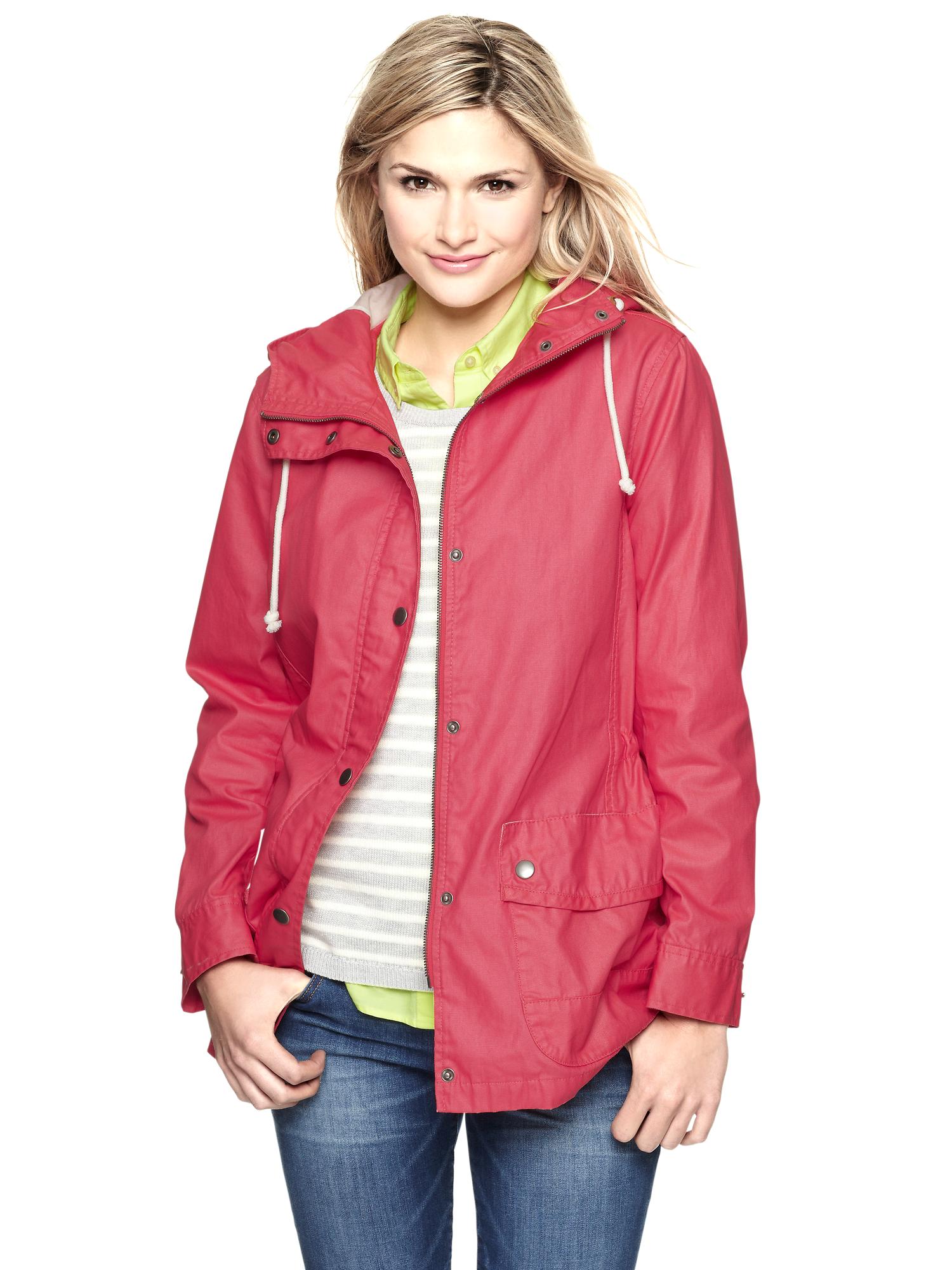 Women's Hooded Twill Mac