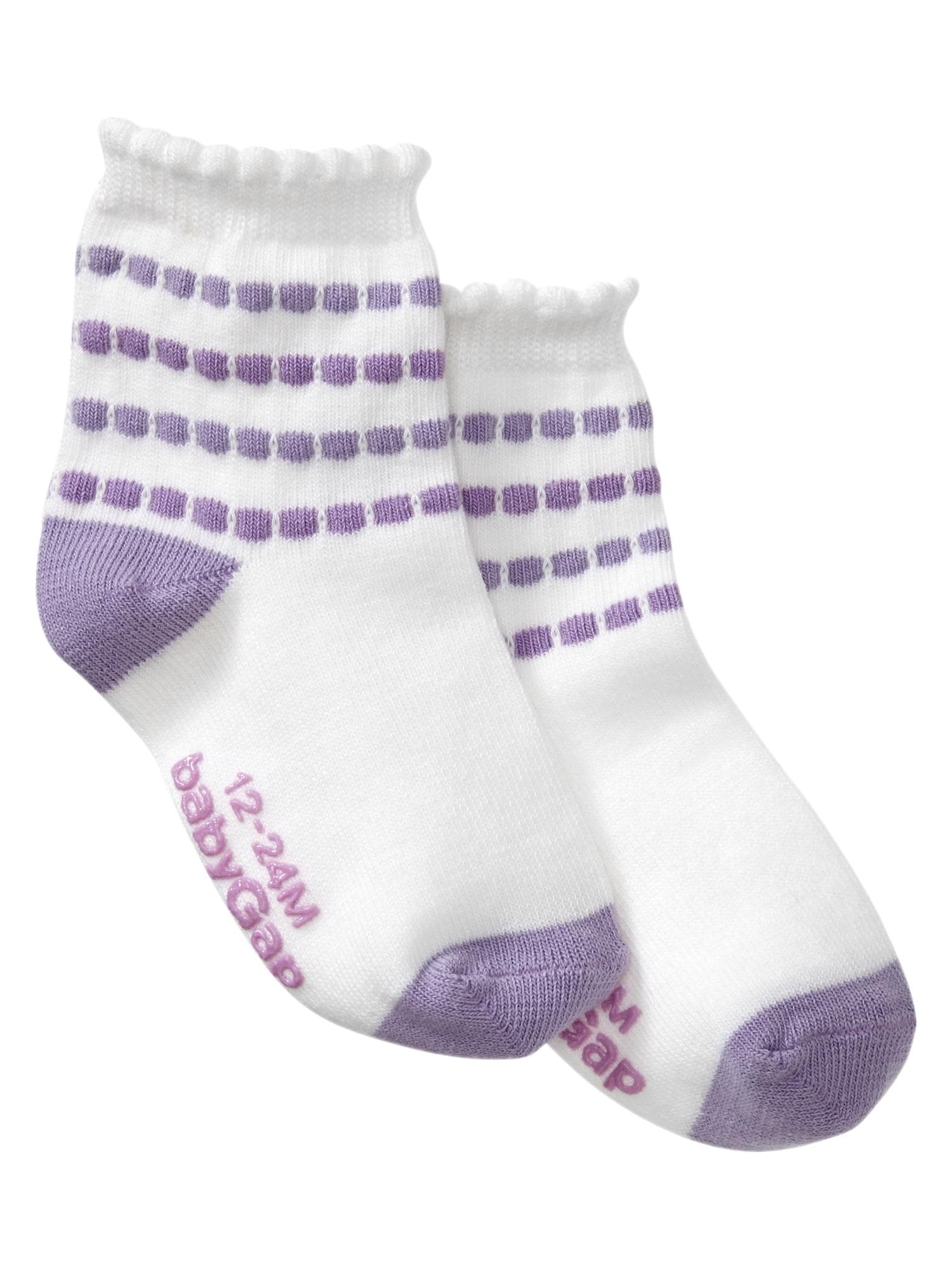 Scalloped triple-roll socks | Gap