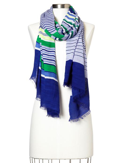 View large product image 1 of 1. Multi-stripe scarf