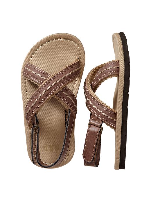 View large product image 1 of 1. Crisscross strap sandals