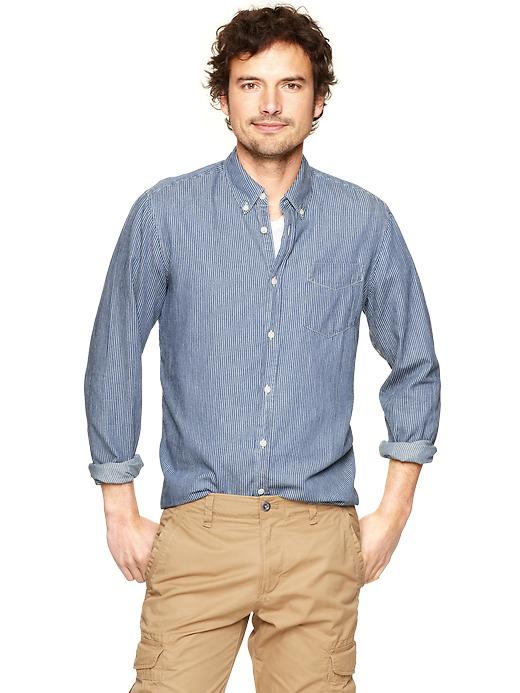 1969 striped chambray utility shirt | Gap