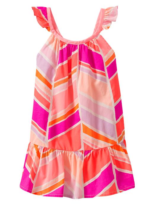 View large product image 1 of 1. Flutter chevron dress