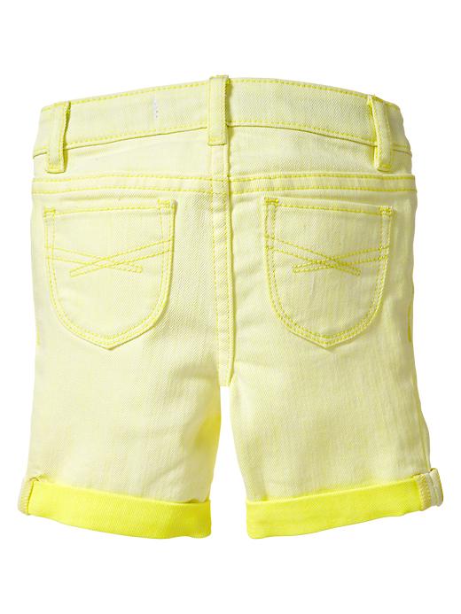 Image number 2 showing, Yellow weft Bermuda shorts