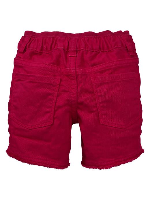 Image number 2 showing, Red denim shorts