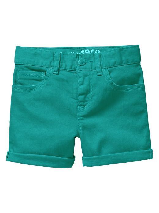 View large product image 1 of 1. Classic colored denim shorts