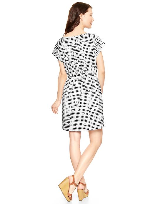 Image number 2 showing, Dot print linen T-shirt dress